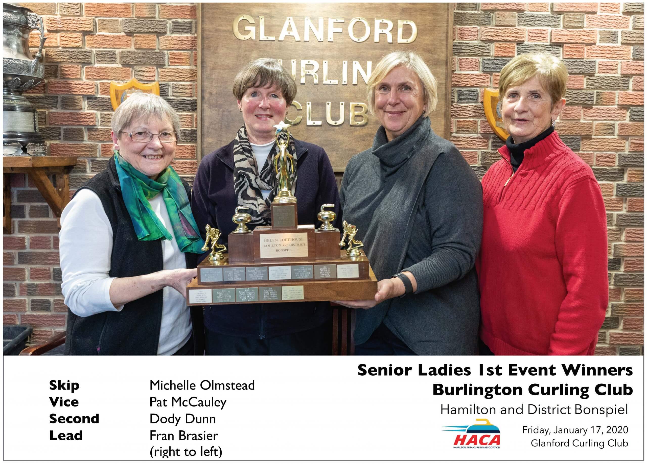 Senior Ladies First Curling Winner